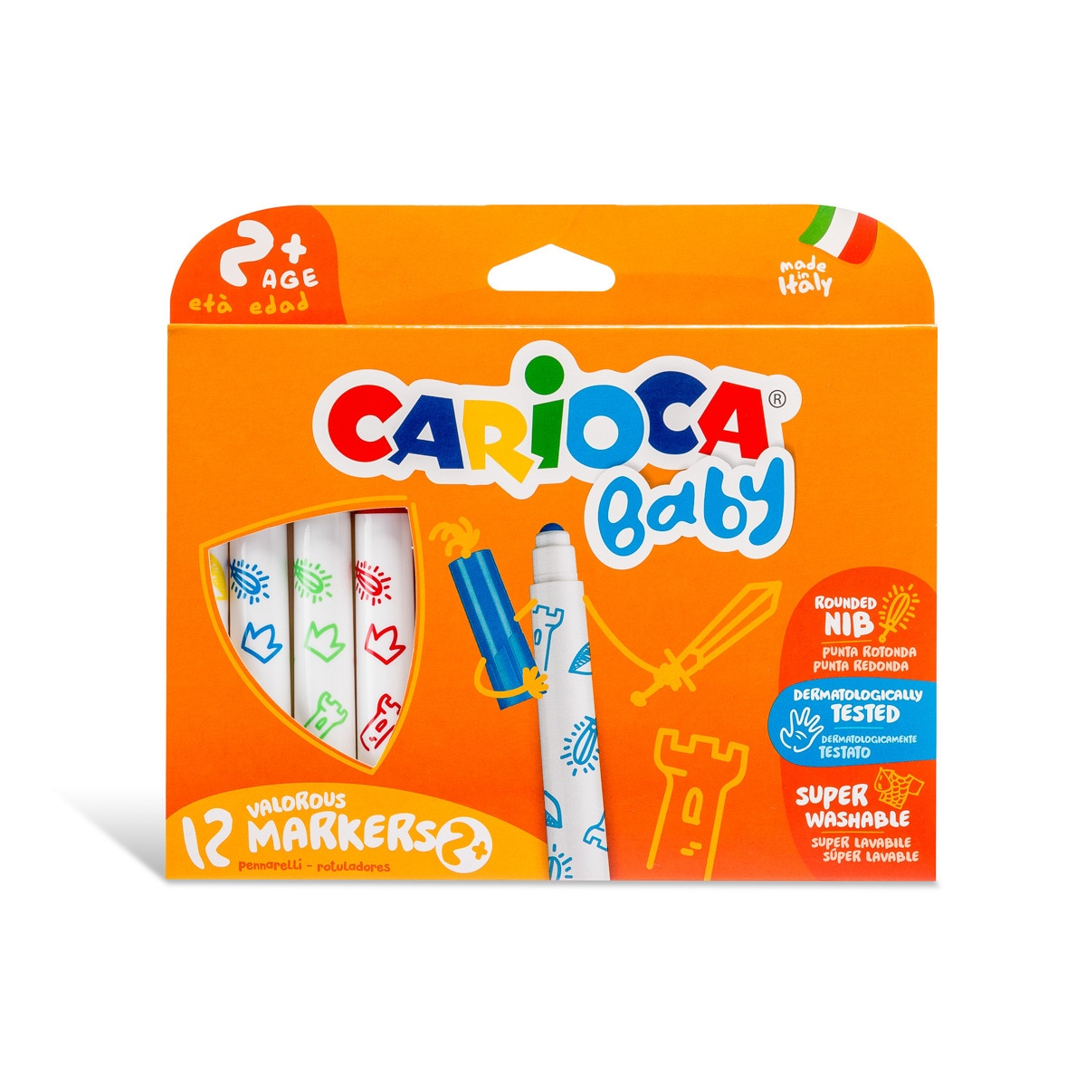 Carioca - Pack 12 Rotuladores Baby Multilingüe Barato