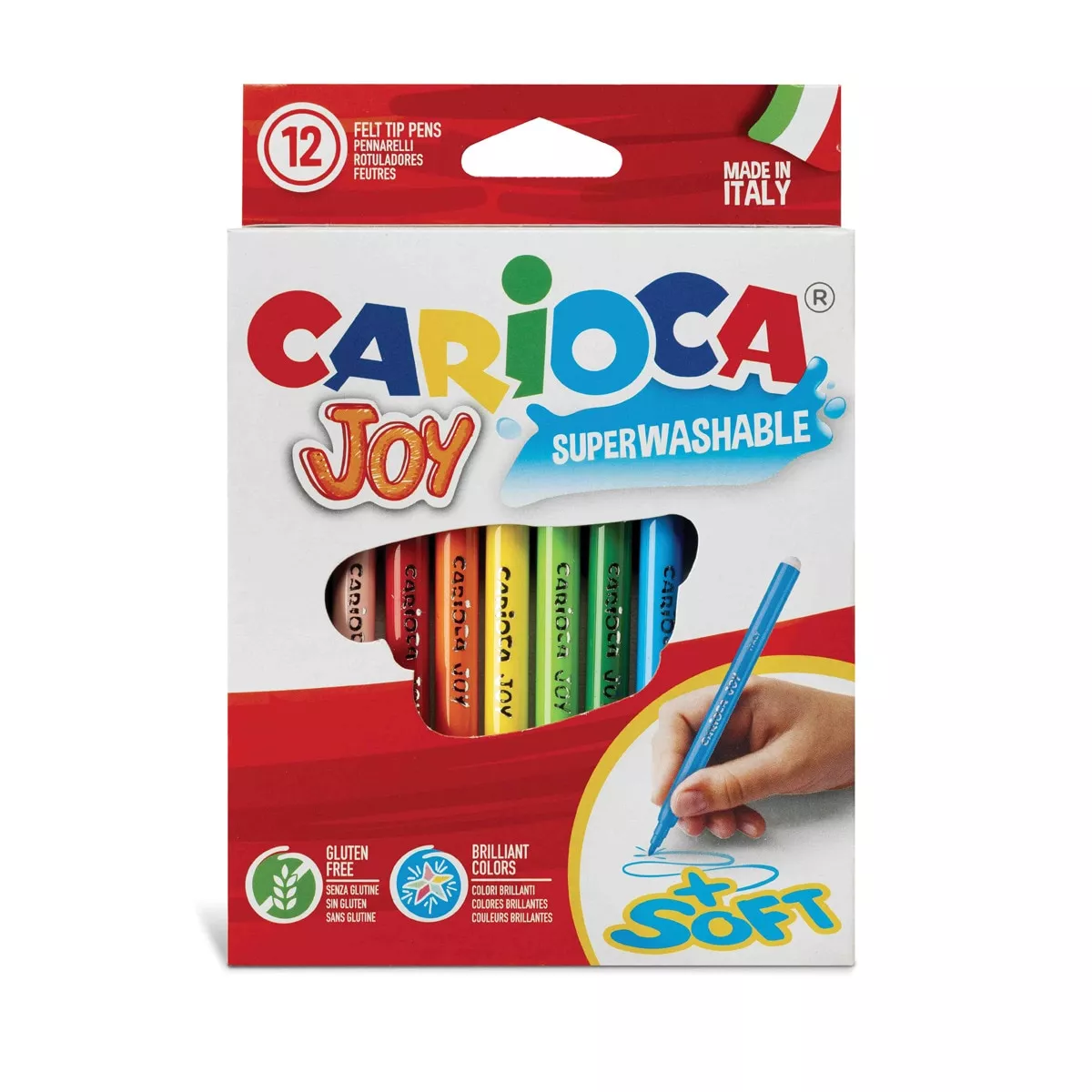 Carioca - Pack 12 Rotuladores Punta Fina Superlavables Joy Multilingüe barato