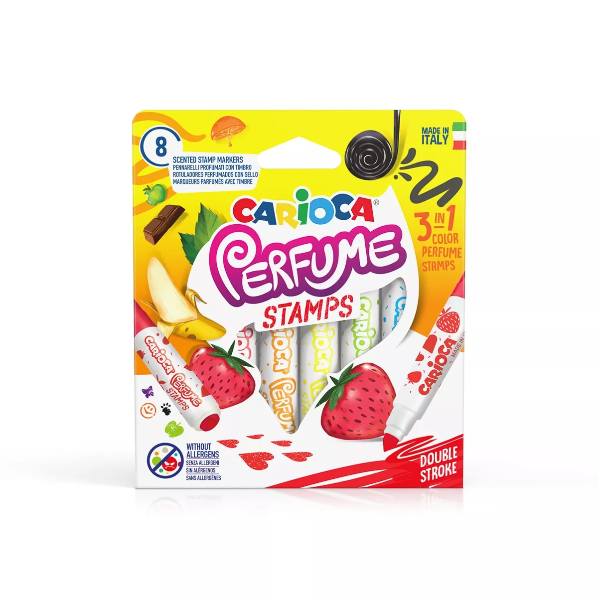 Carioca - Pack 8 Rotuladores Perfume Con Stamps Multilingüe barato