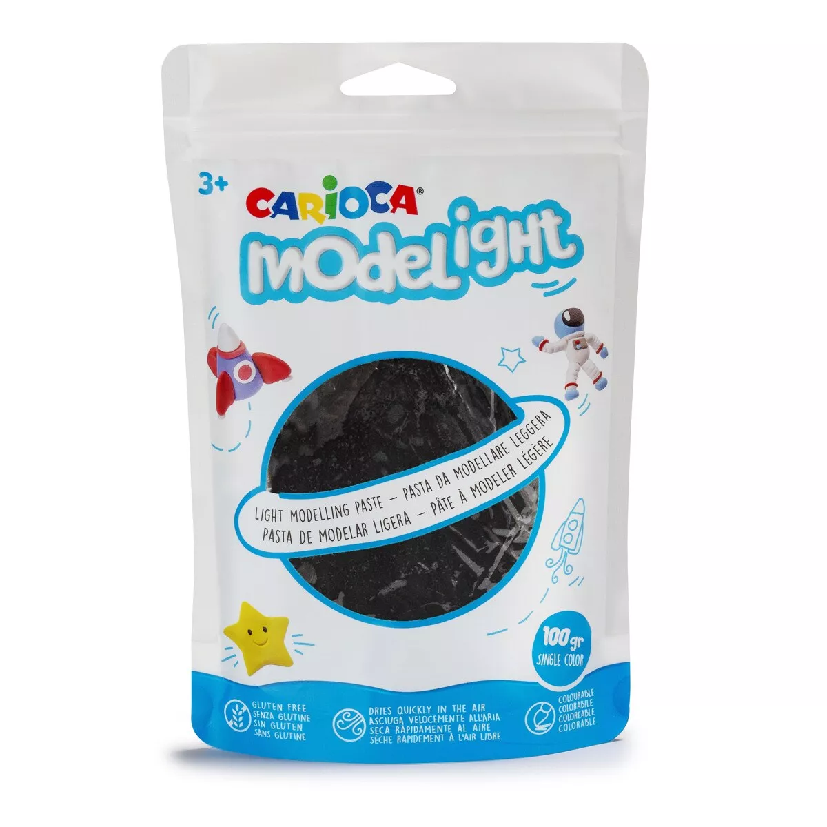 Carioca - Pasta De Modelar Ligera Y Elástica Negro En Oferta Carioca - Pasta De Modelar Ligera Y Elástica Negro Barato