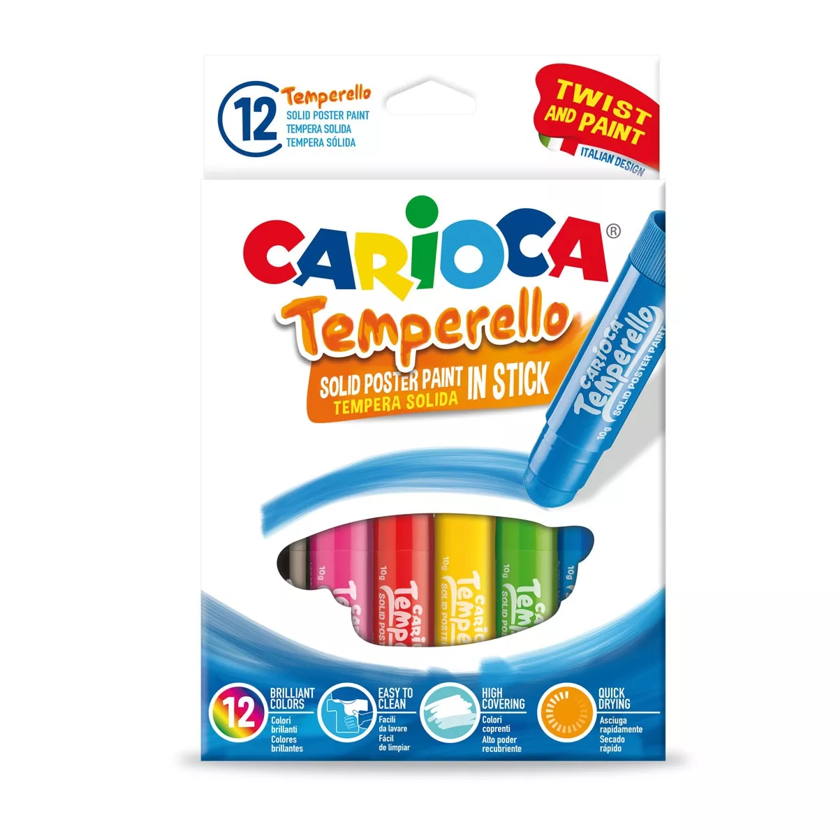 Carioca - Témperas Sólida 12 Colores En Oferta Carioca - Témperas Sólida 12 Colores Barato