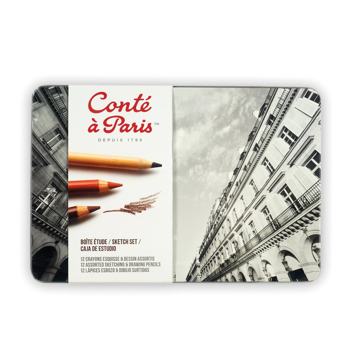 Conte A Paris - Set De 12 Lápices Esbozo Y Dibujo Conté À Paris Multicolor Barato