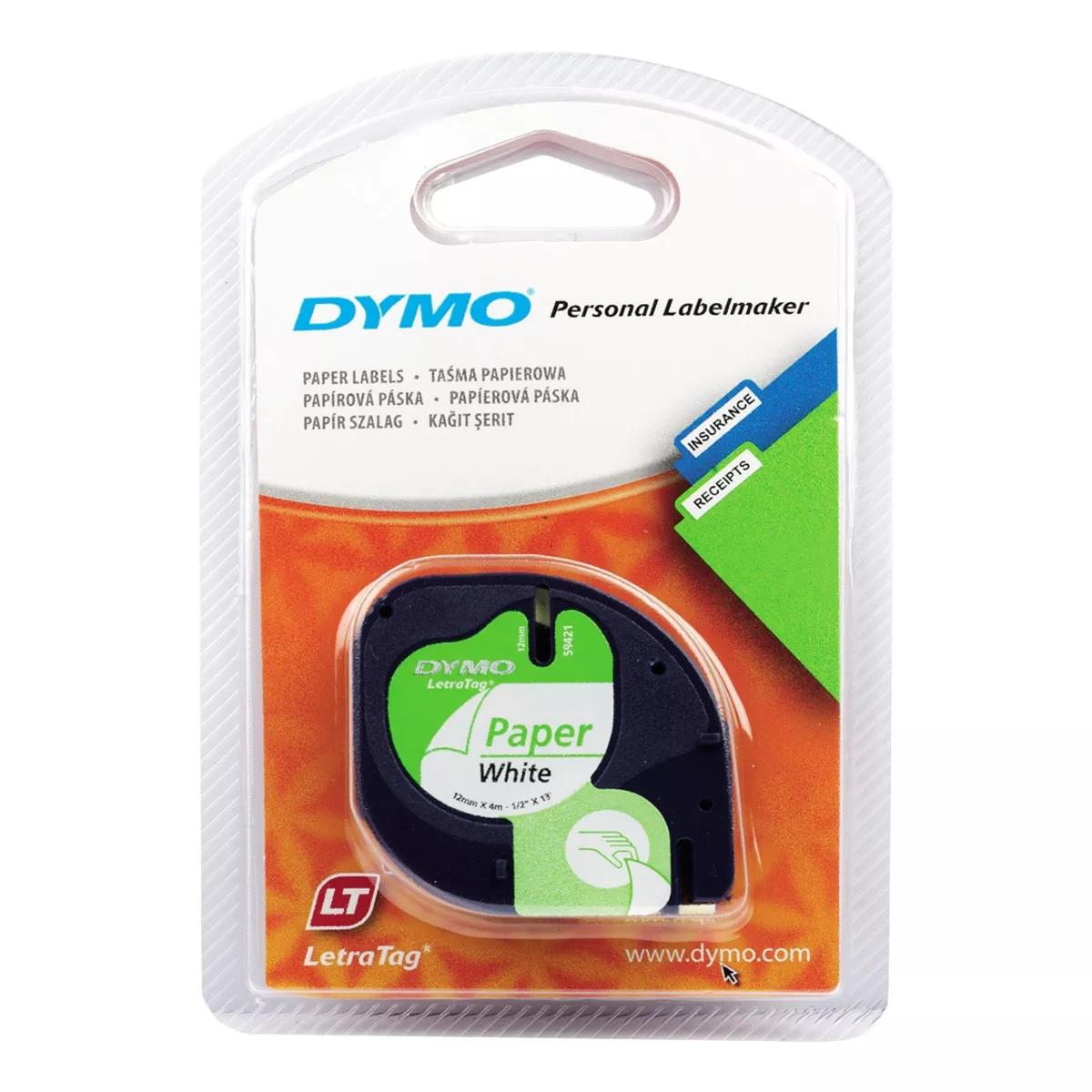 Dymo - Cinta Letra Tag Papel Blanco De 12 Mm. X 4 M. En Oferta Dymo - Cinta Letra Tag Papel Blanco De 12 Mm. X 4 M. Barato