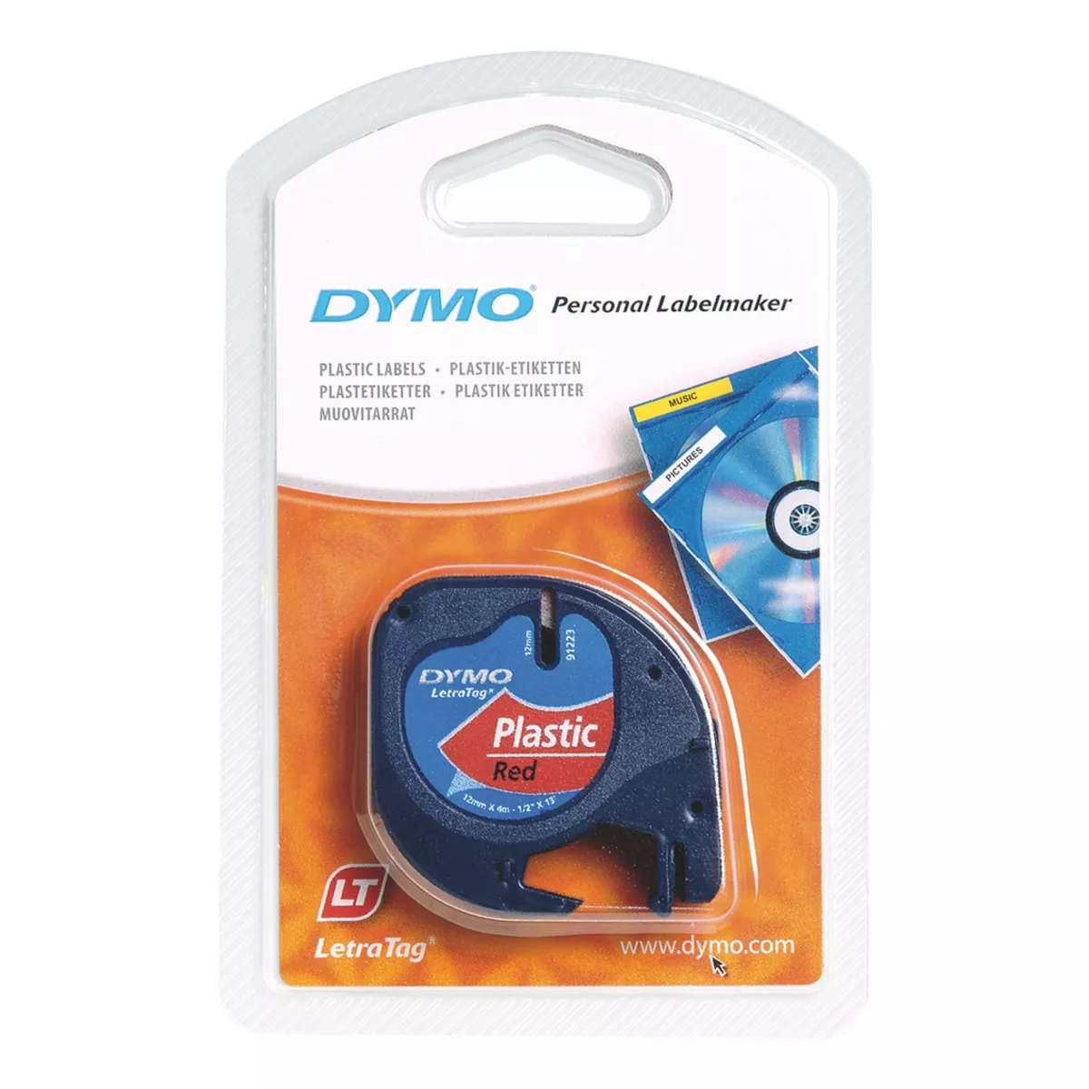 Dymo - Cinta Letra Tag Plástico 12 Mm. X 4 M. Rojo En Oferta Dymo - Cinta Letra Tag Plástico 12 Mm. X 4 M. Rojo Barato
