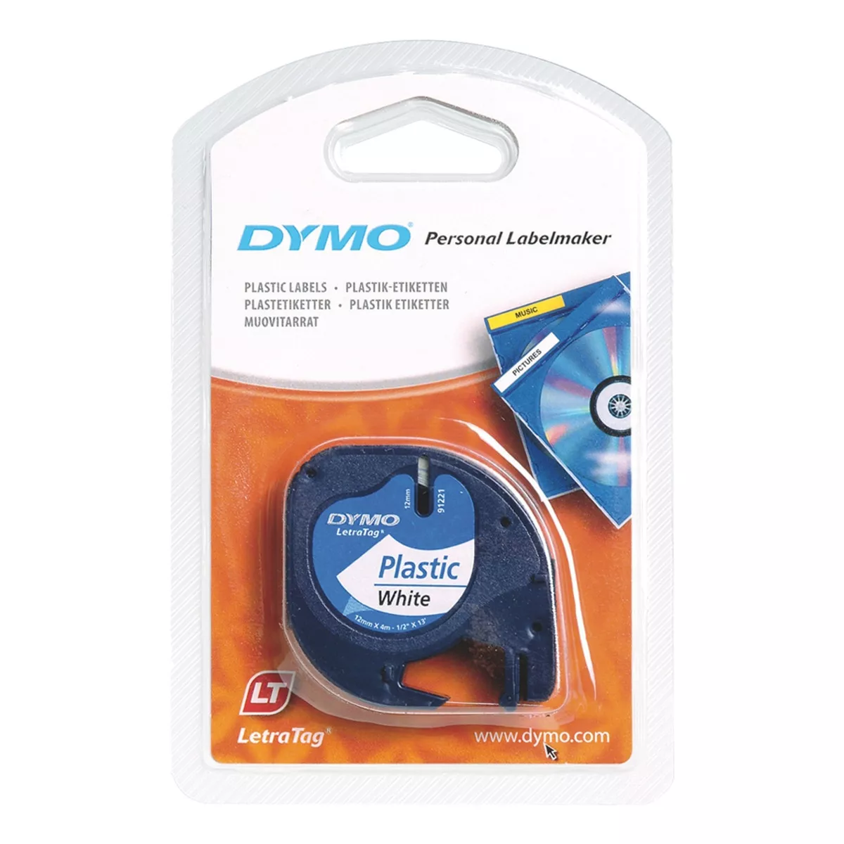 Dymo - Cinta Letra Tag Plástico Transparente De 12 Mm. X 4 M. En Oferta Dymo - Cinta Letra Tag Plástico Transparente De 12 Mm. X 4 M. Barato