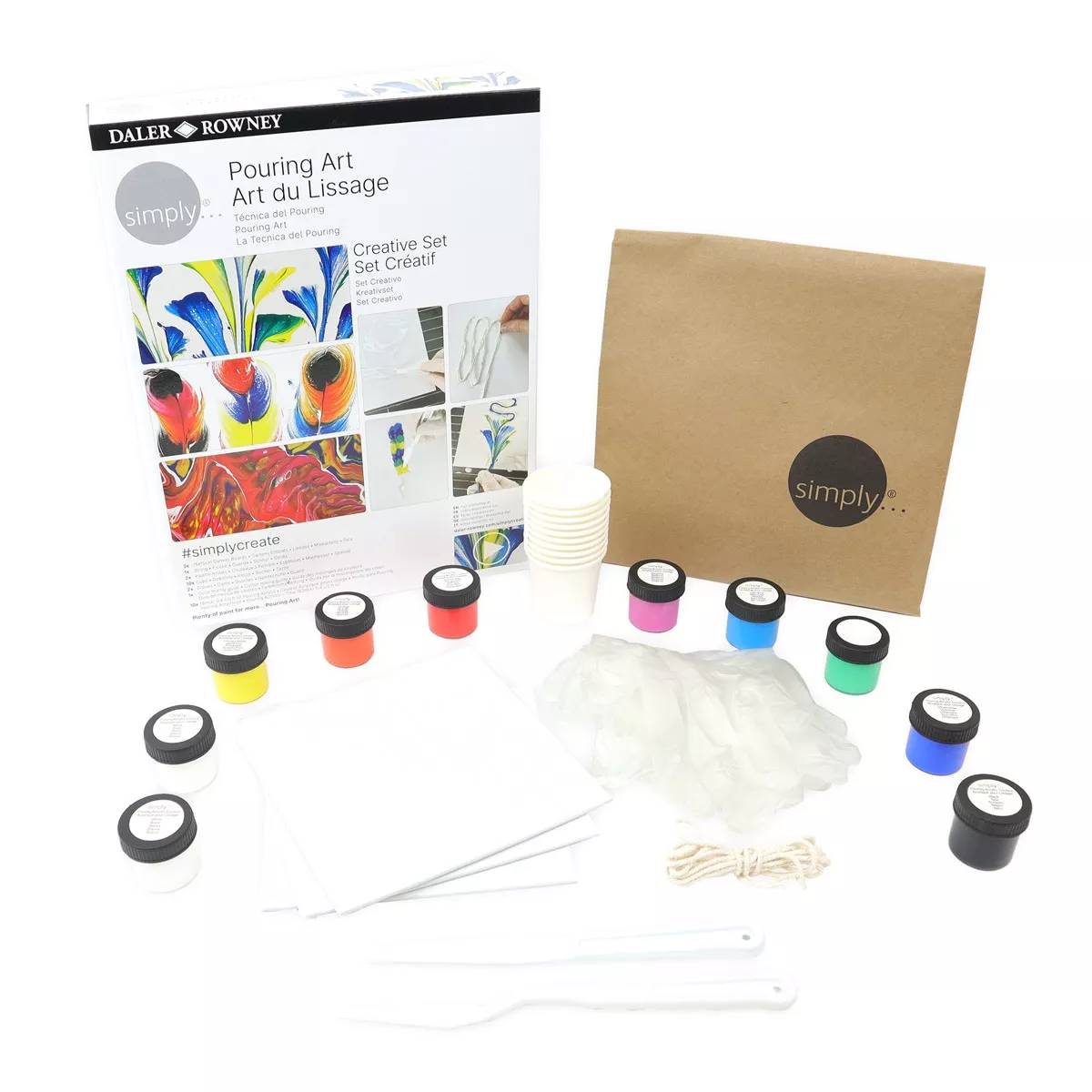 Daler Rowney - Set Creativo Pouring Simply En Oferta Daler Rowney - Set Creativo Pouring Simply Barato