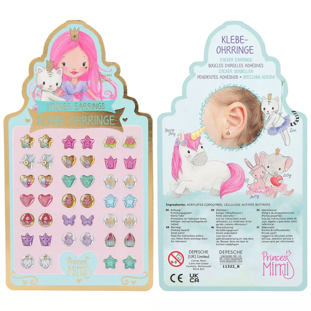 Depesche España - Pendientes Adhesivos Princess Mimi Surtidos Depesche En Oferta Depesche España - Pendientes Adhesivos Princess Mimi Surtidos Depesche Barato
