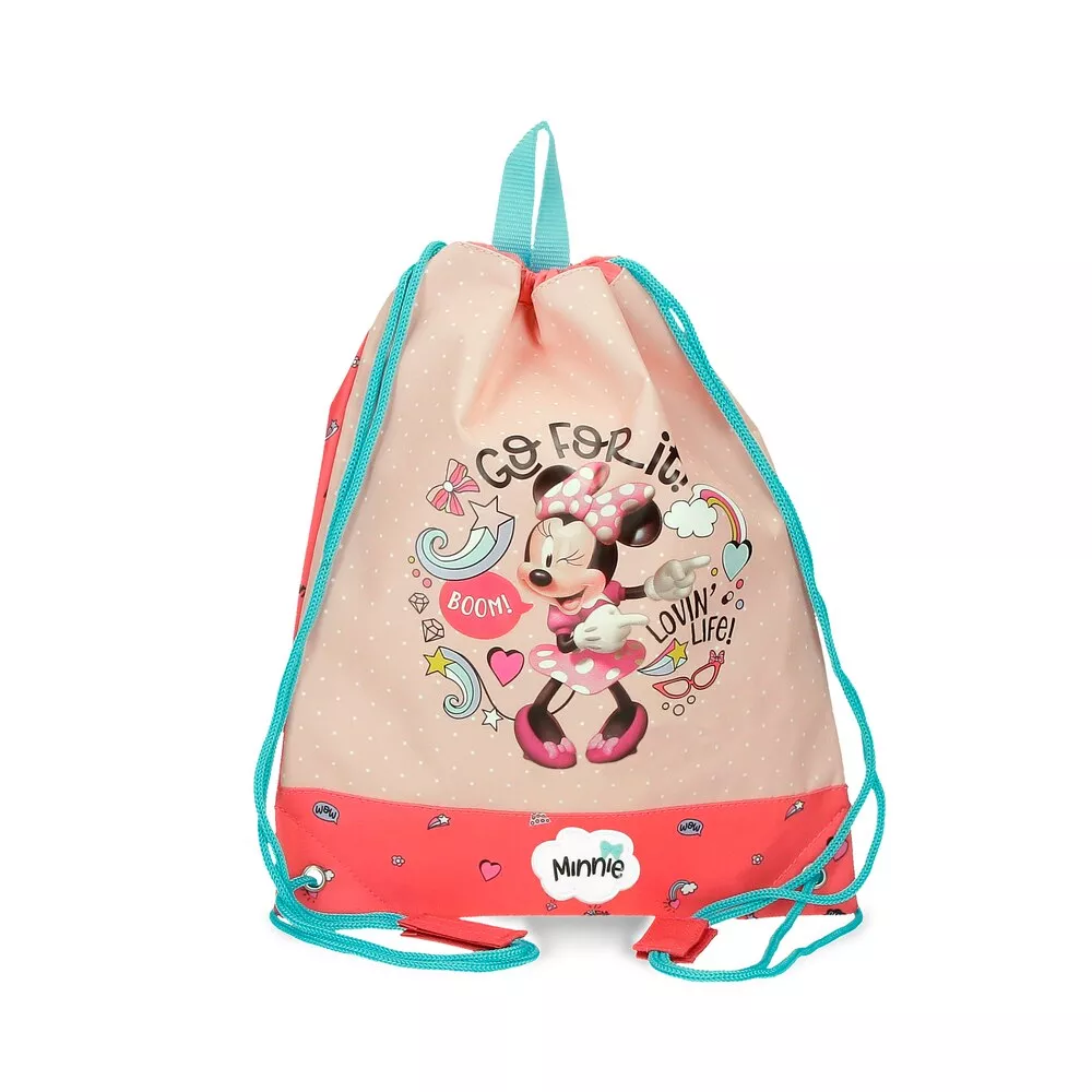 Disney - Bolsa De Merienda Minnie Lovin Life Con Cierre Cinta En Oferta Disney - Bolsa De Merienda Minnie Lovin Life Con Cierre Cinta Barato