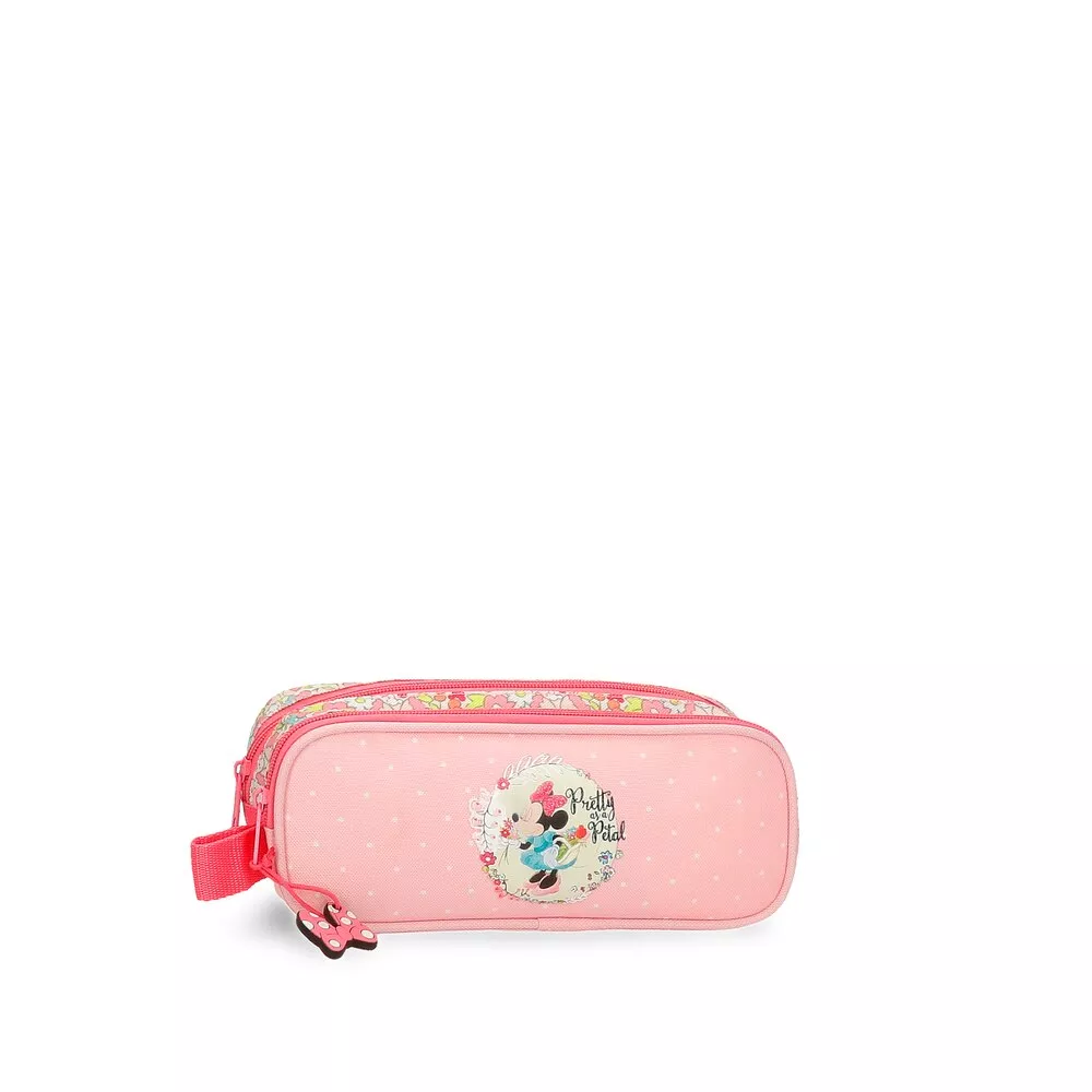 Disney - Estuche Minnie Florals Dos Compartimentos Y Asa Para Colgar En Oferta Disney - Estuche Minnie Florals Dos Compartimentos Y Asa Para Colgar Barato