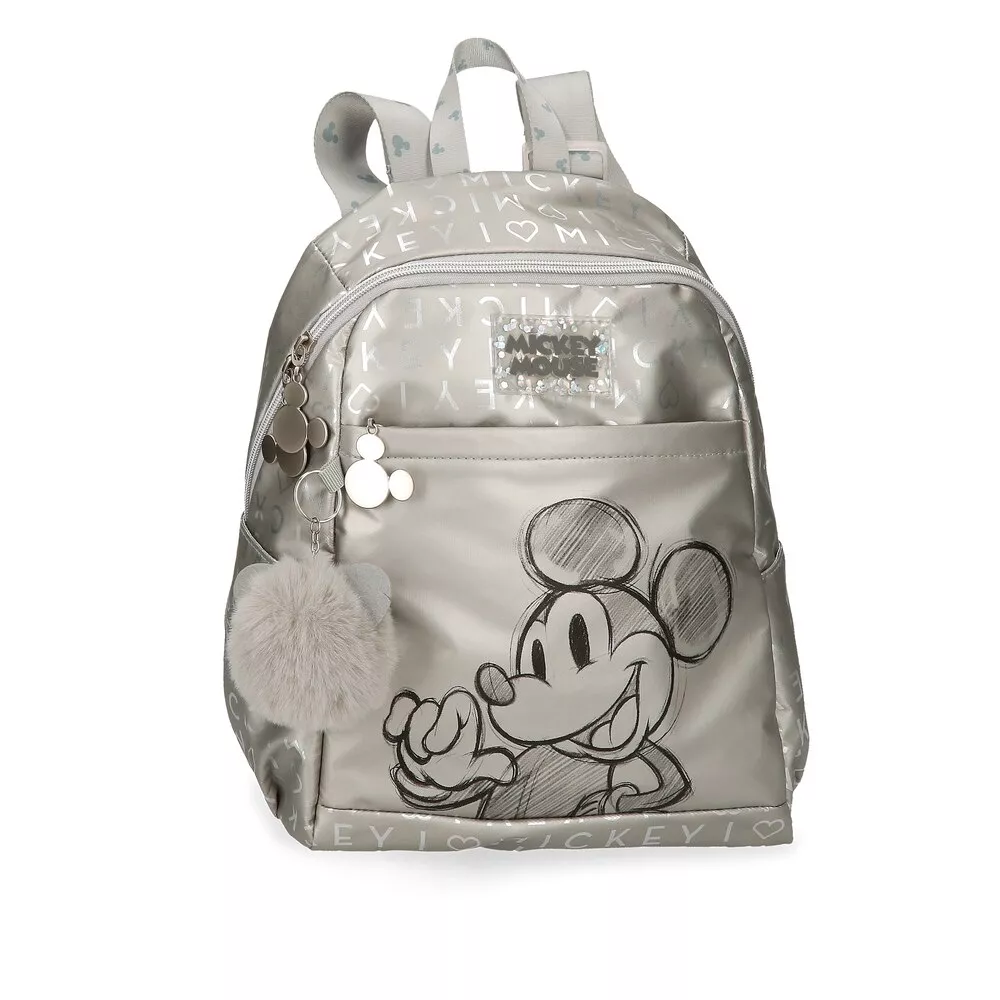 Disney - Mochila Casual De Niña Mickey 100 Con Pompón Decorativo En Oferta Disney - Mochila Casual De Niña Mickey 100 Con Pompón Decorativo Barato
