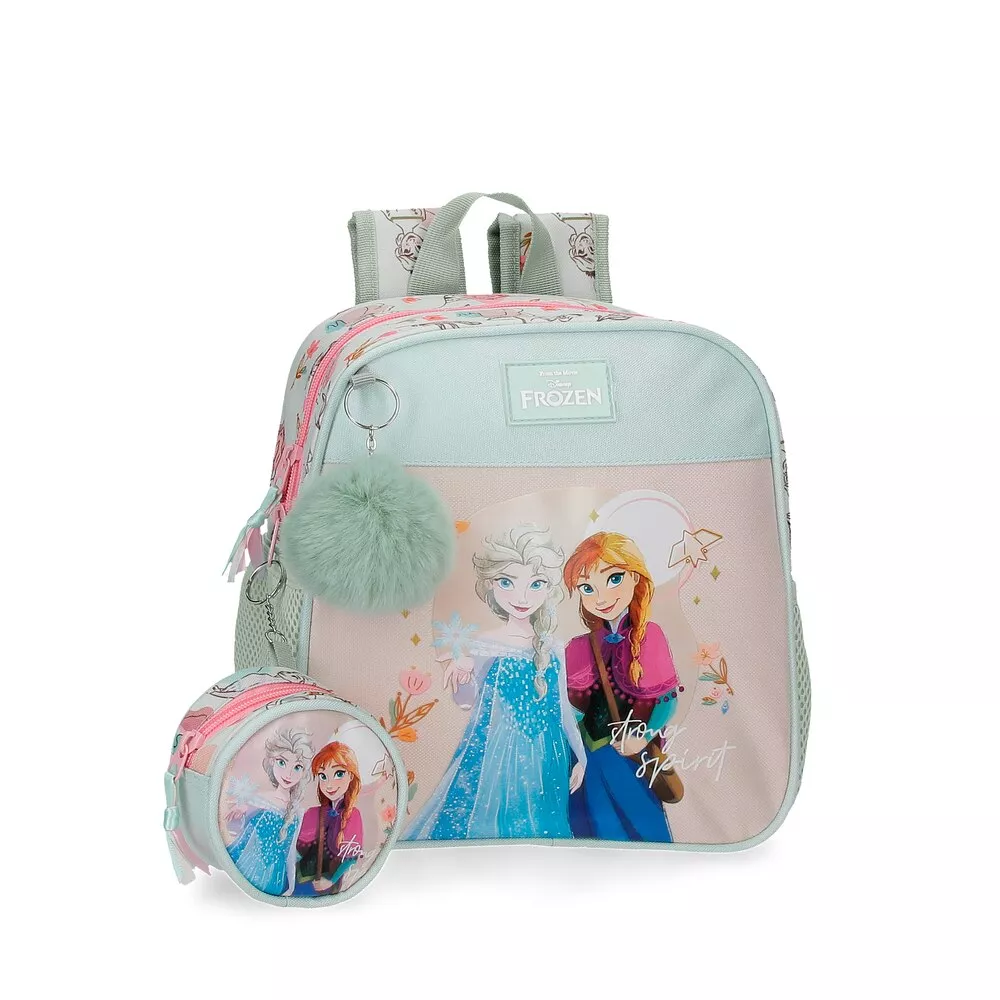 Disney - Mochila De Guardería Para Niña Frozen Strong Spirit 25Cm Con Porta Chupete Y Llavero Pompón En Oferta Disney - Mochila De Guardería Para Niña Frozen Strong Spirit 25Cm Con Porta Chupete Y Llavero Pompón Barato