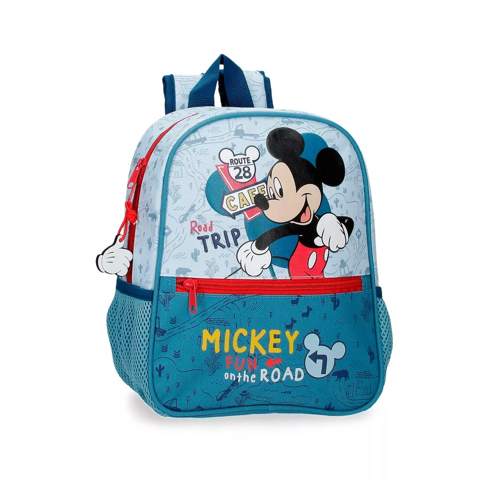 Disney - Mochila De Niño Guardería Mickey Road Trip 28Cm Con Bolsillo Frontal En Oferta Disney - Mochila De Niño Guardería Mickey Road Trip 28Cm Con Bolsillo Frontal Barato
