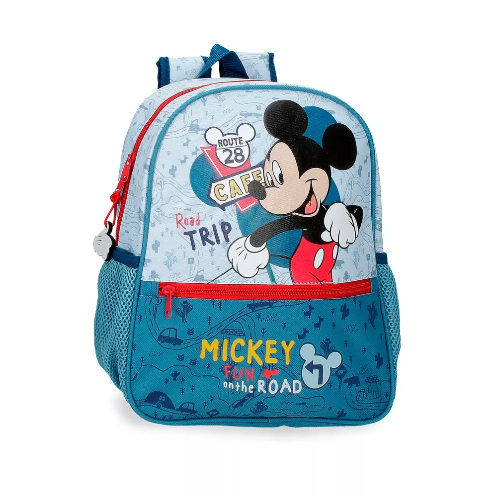 Disney - Mochila De Niño Mickey Road Trip 33Cm Con Bolsillos Laterales En Oferta Disney - Mochila De Niño Mickey Road Trip 33Cm Con Bolsillos Laterales Barato