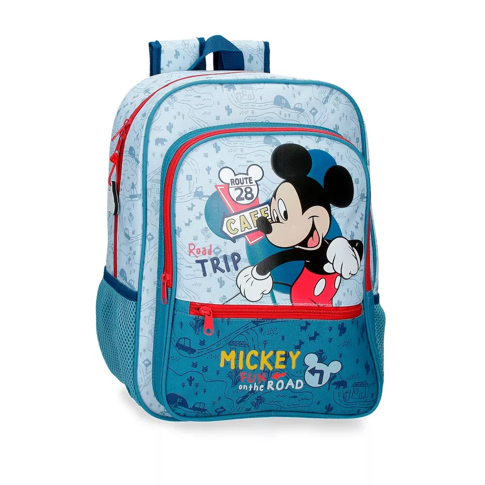 Disney - Mochila De Niño Mickey Road Trip 38Cm Con Bolsillo Frontal En Oferta Disney - Mochila De Niño Mickey Road Trip 38Cm Con Bolsillo Frontal Barato
