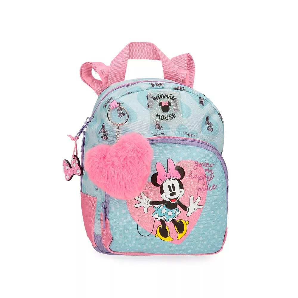 Disney - Mochila Guardería De Niña Minnie My Happy Place 23Cm Con Bolsillo Frontal Y Pompón Decorativo En Oferta Disney - Mochila Guardería De Niña Minnie My Happy Place 23Cm Con Bolsillo Frontal Y Pompón Decorativo Barato