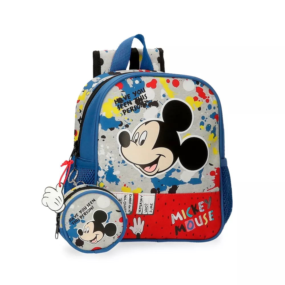 Disney - Mochila Guardería Mickey Colour Mayhem 25Cm Con Porta Chupete En Oferta Disney - Mochila Guardería Mickey Colour Mayhem 25Cm Con Porta Chupete Barato