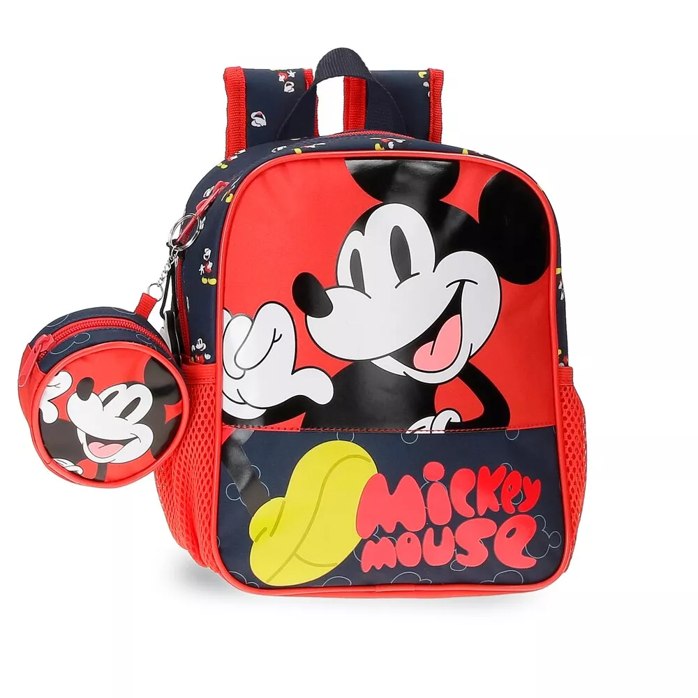 Disney - Mochila Guardería Mickey Mouse Fashion 25cm Con Porta Chupete barato