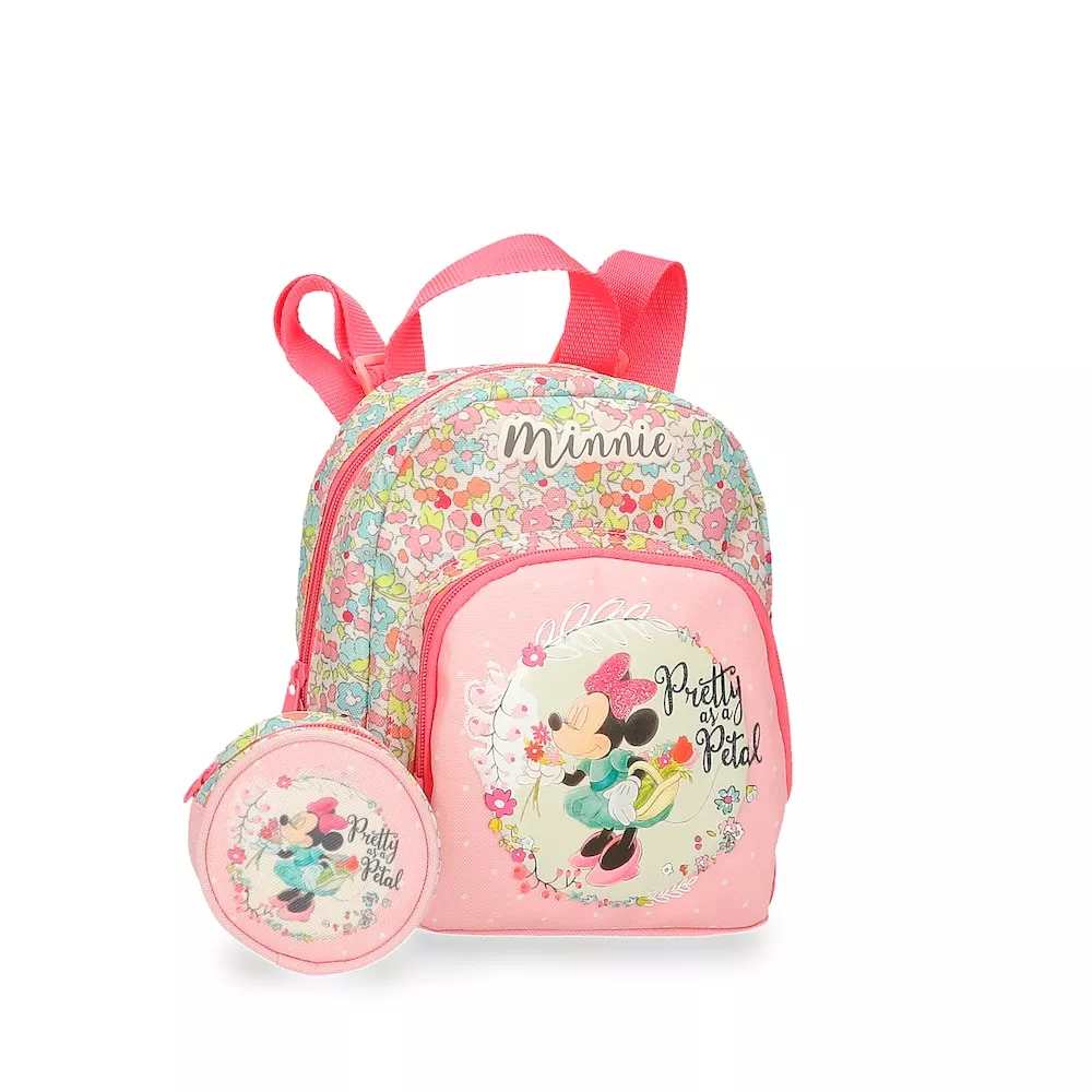 Disney - Mochila Guardería Minnie Florals 23Cm Con Porta Chupete En Oferta Disney - Mochila Guardería Minnie Florals 23Cm Con Porta Chupete Barato