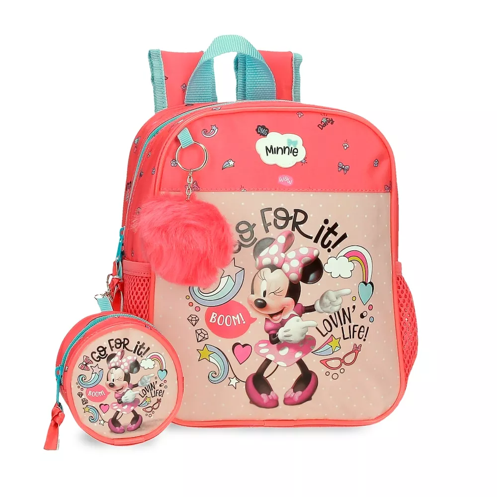 Disney - Mochila Guardería Minnie Lovin 25Cm Con Porta Chupete En Oferta Disney - Mochila Guardería Minnie Lovin 25Cm Con Porta Chupete Barato