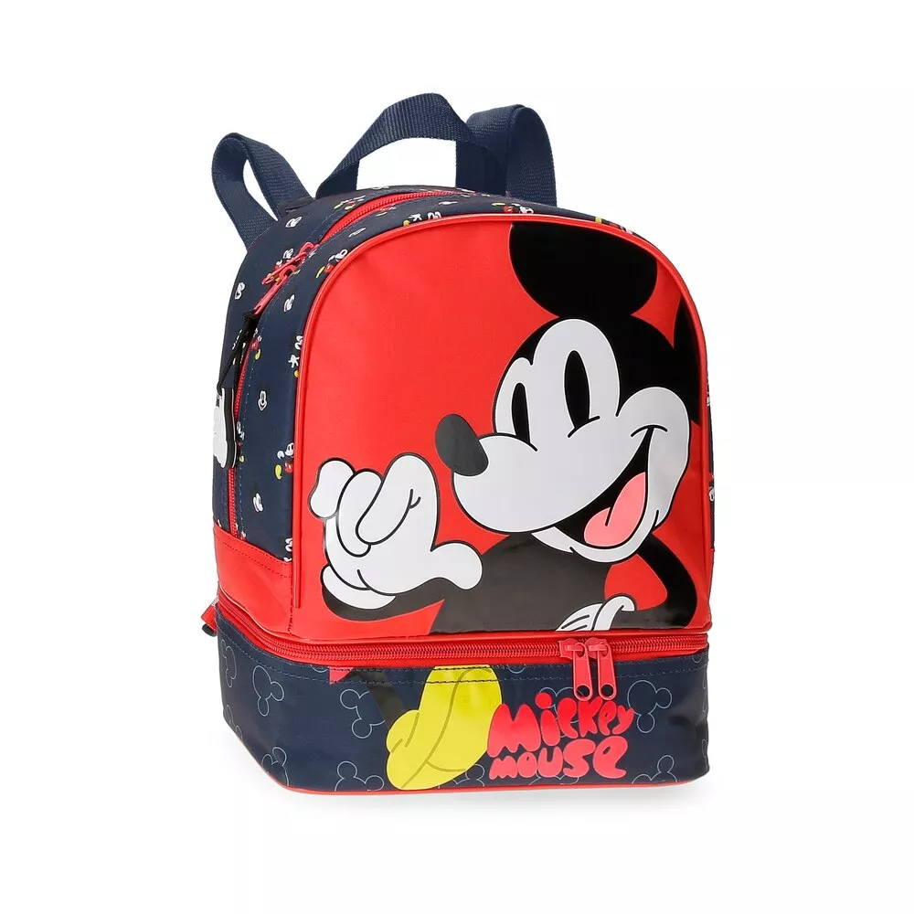 Disney - Mochila Mickey Mouse Fashion 28cm Con Porta Merienda barato