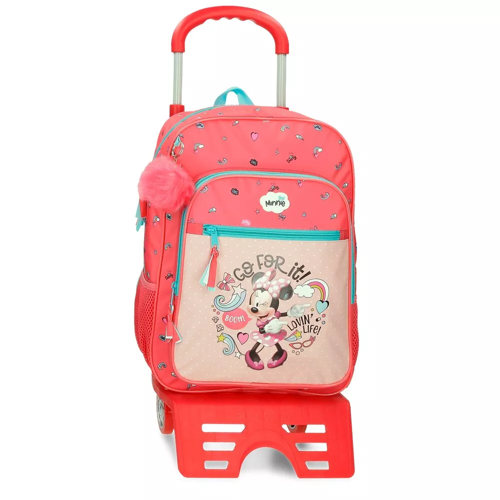 Disney - Mochila Minnie Lovin Life 38cm Con Carro barato