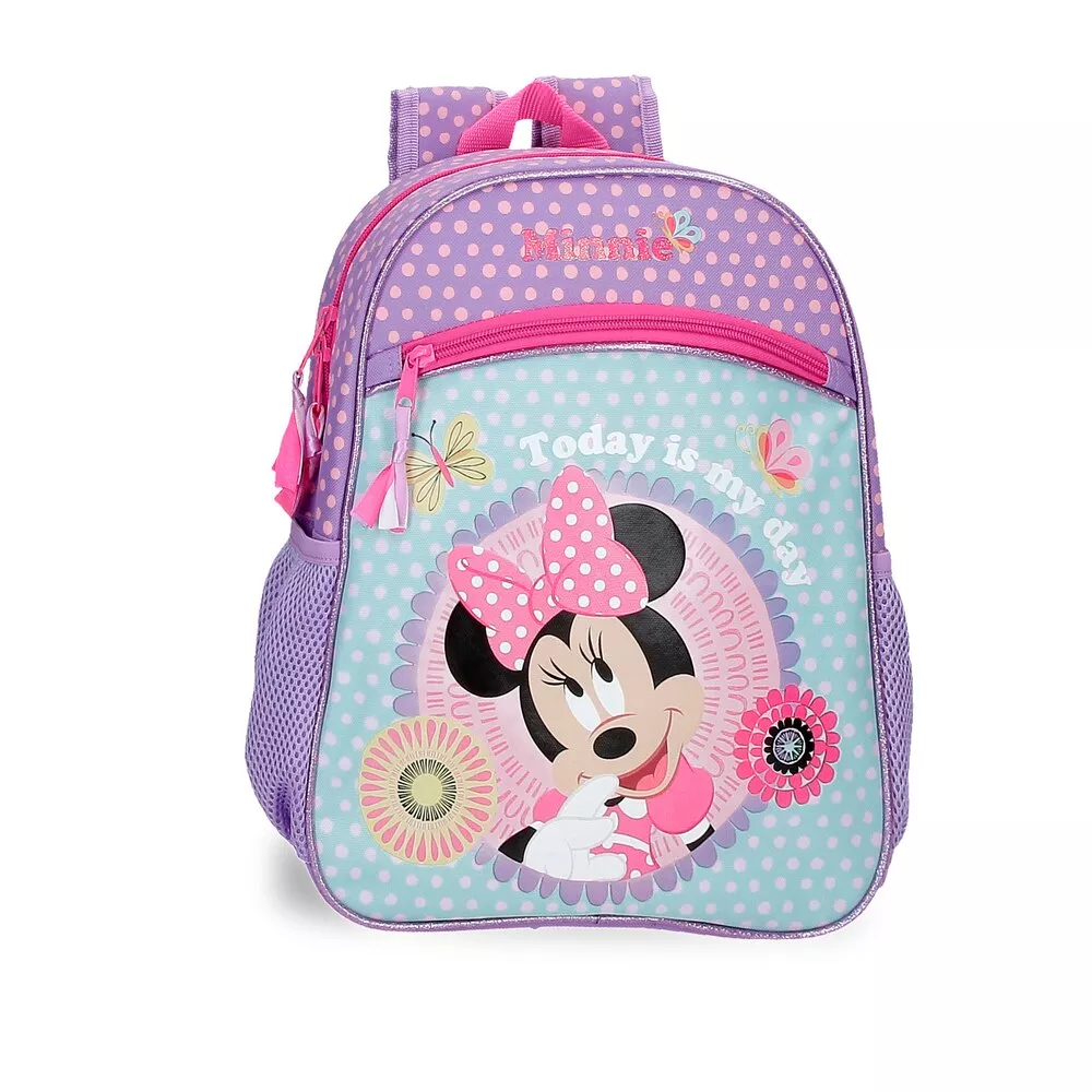 Disney - Mochila Minnie Today Is My Day 33 Cm En Morado barato