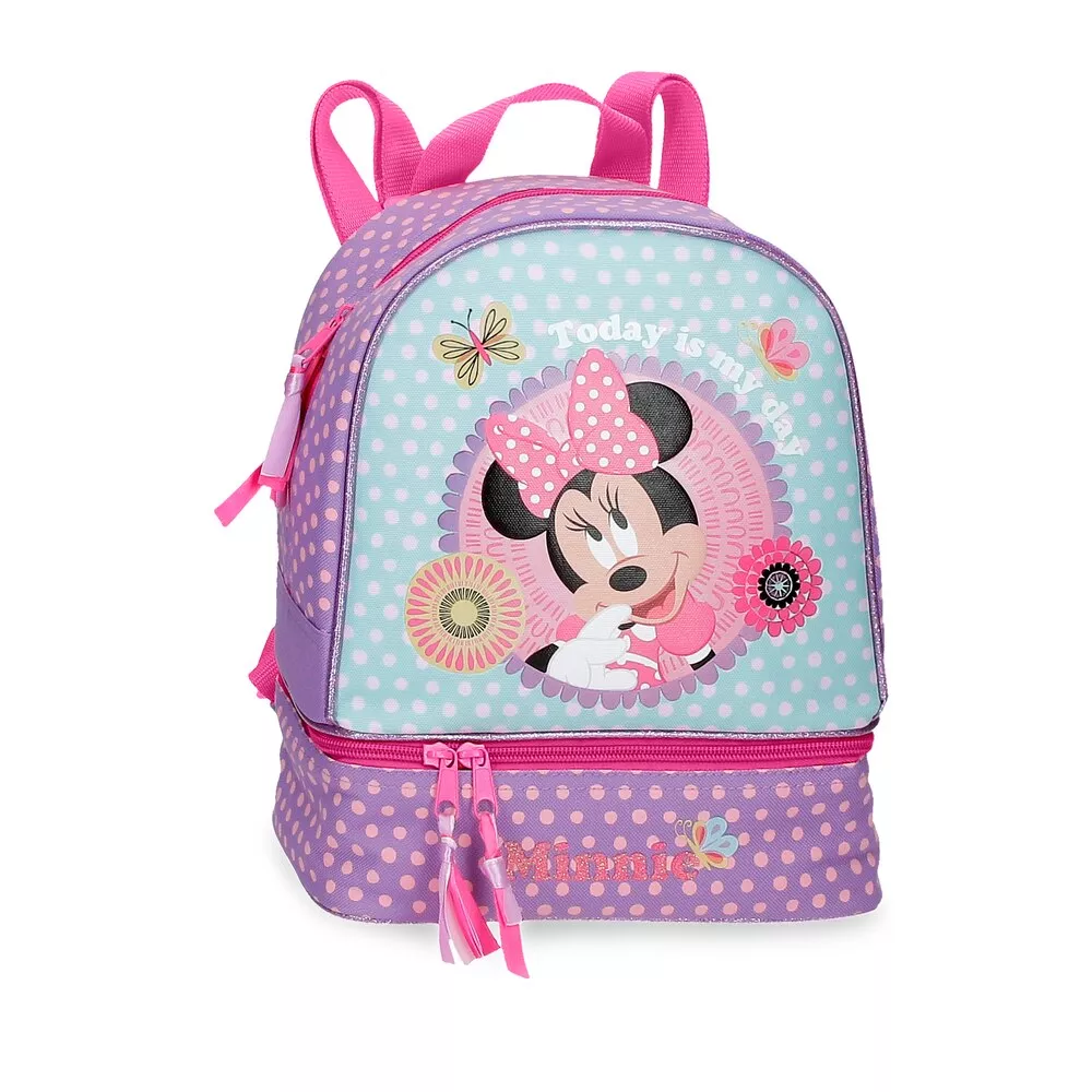 Disney - Mochila Minnie Today Is My Day Con Portamerienda En Morado En Oferta Disney - Mochila Minnie Today Is My Day Con Portamerienda En Morado Barato