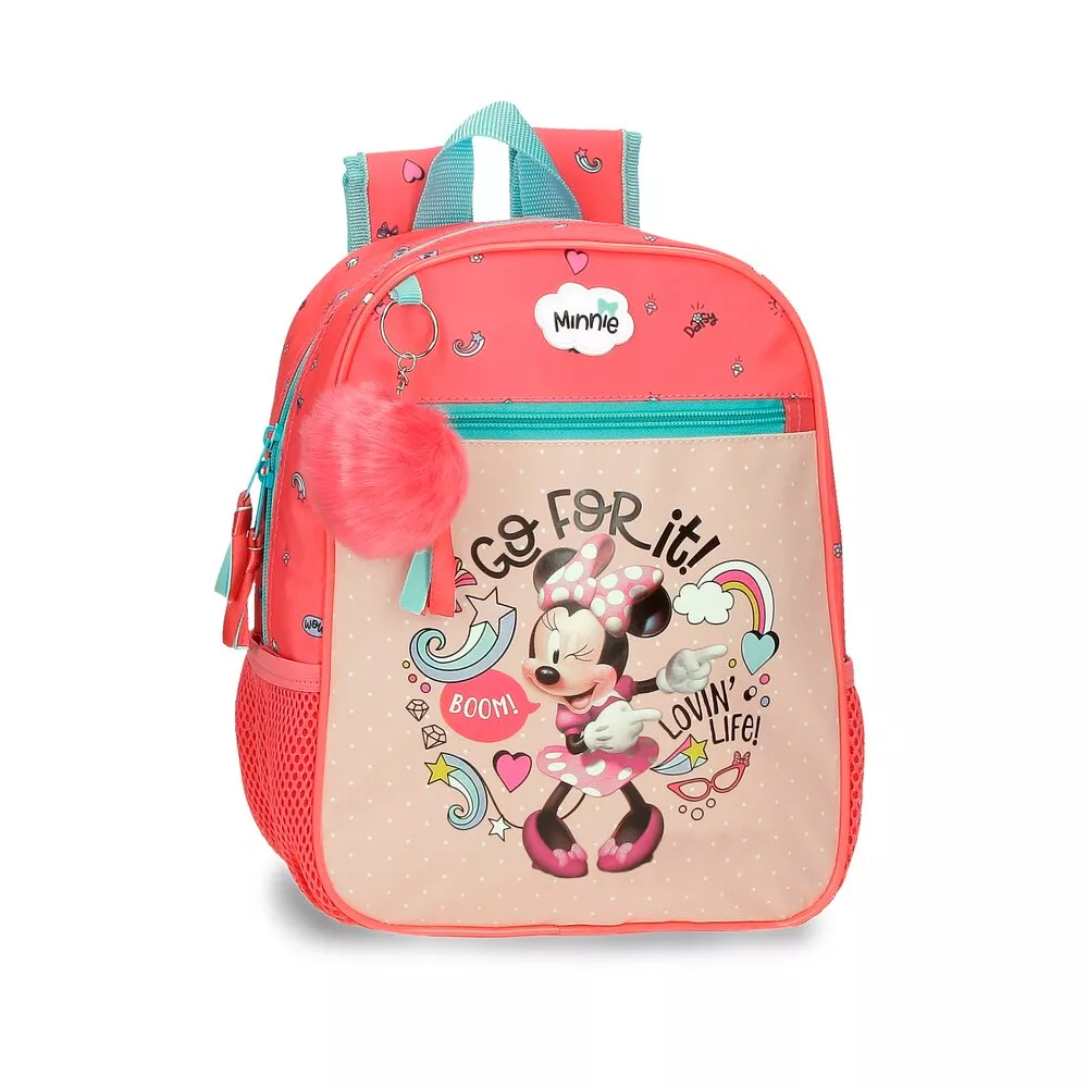 Disney - Mochila Preescolar Minnie Lovin Life 28Cm Con Bolsillos Laterales En Oferta Disney - Mochila Preescolar Minnie Lovin Life 28Cm Con Bolsillos Laterales Barato