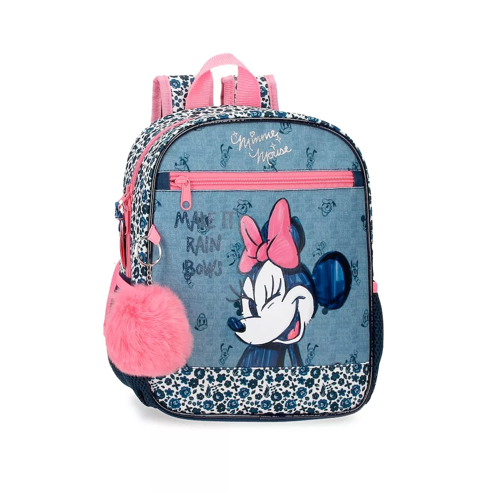 Disney - Mochila Preescolar Minnie Make It Rain Bows 28Cm Con Bolsillo Frontal Y Pompón Decorativo En Oferta Disney - Mochila Preescolar Minnie Make It Rain Bows 28Cm Con Bolsillo Frontal Y Pompón Decorativo Barato