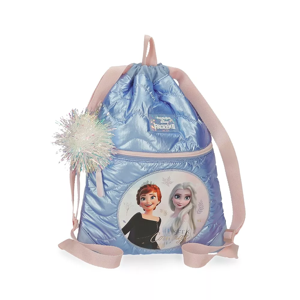 Disney - Mochila Saco Frozen Seek Courage Con Asa Para Colgar En Oferta Disney - Mochila Saco Frozen Seek Courage Con Asa Para Colgar Barato