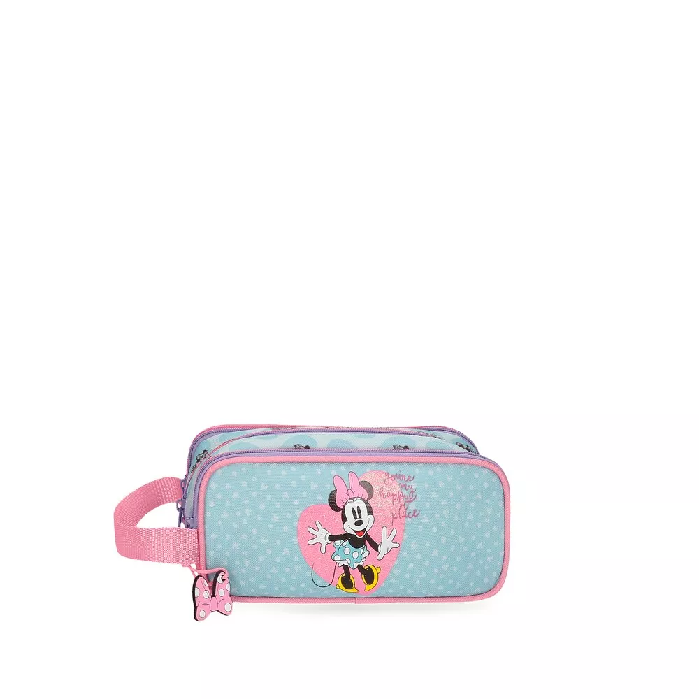 Disney - Porta Todo Para Niña Minnie My Happy Place Triple Cremallera En Oferta Disney - Porta Todo Para Niña Minnie My Happy Place Triple Cremallera Barato