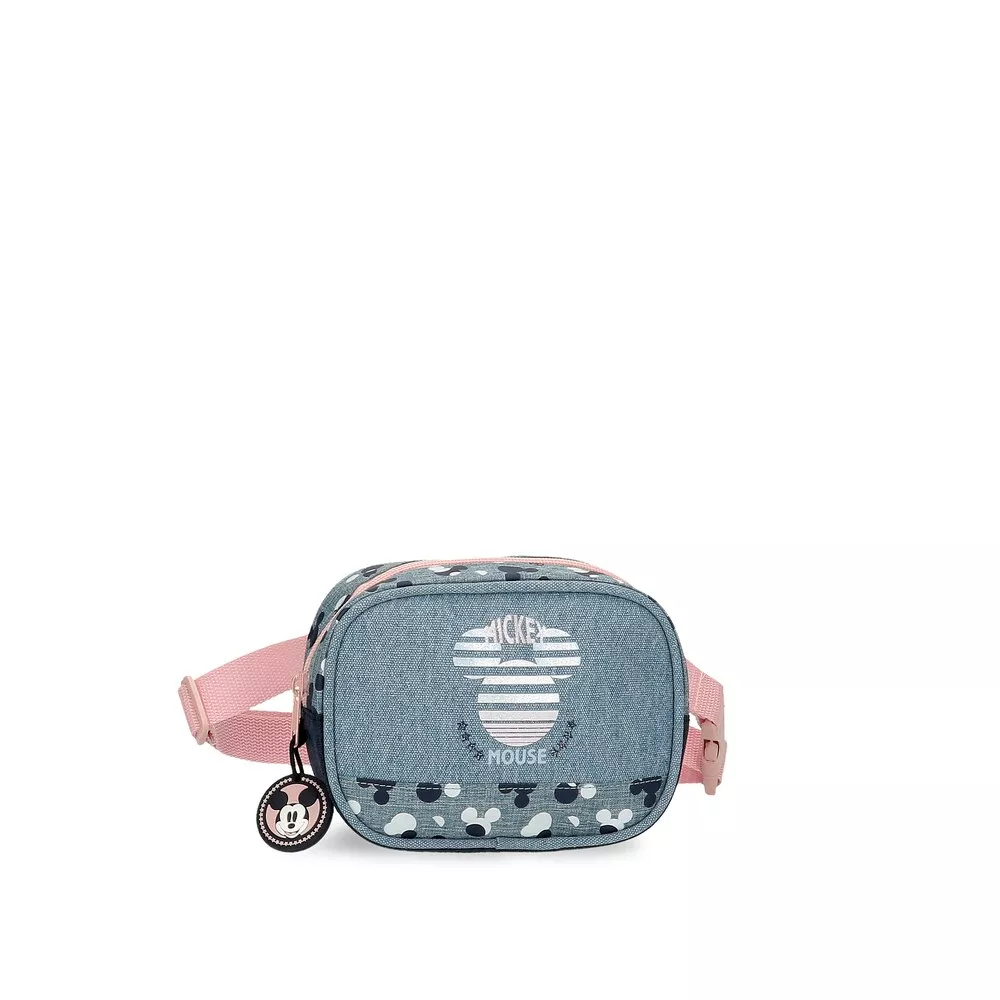 Disney - Riñonera Mickey Denim Con Cinta Ajustable En Oferta Disney - Riñonera Mickey Denim Con Cinta Ajustable Barato