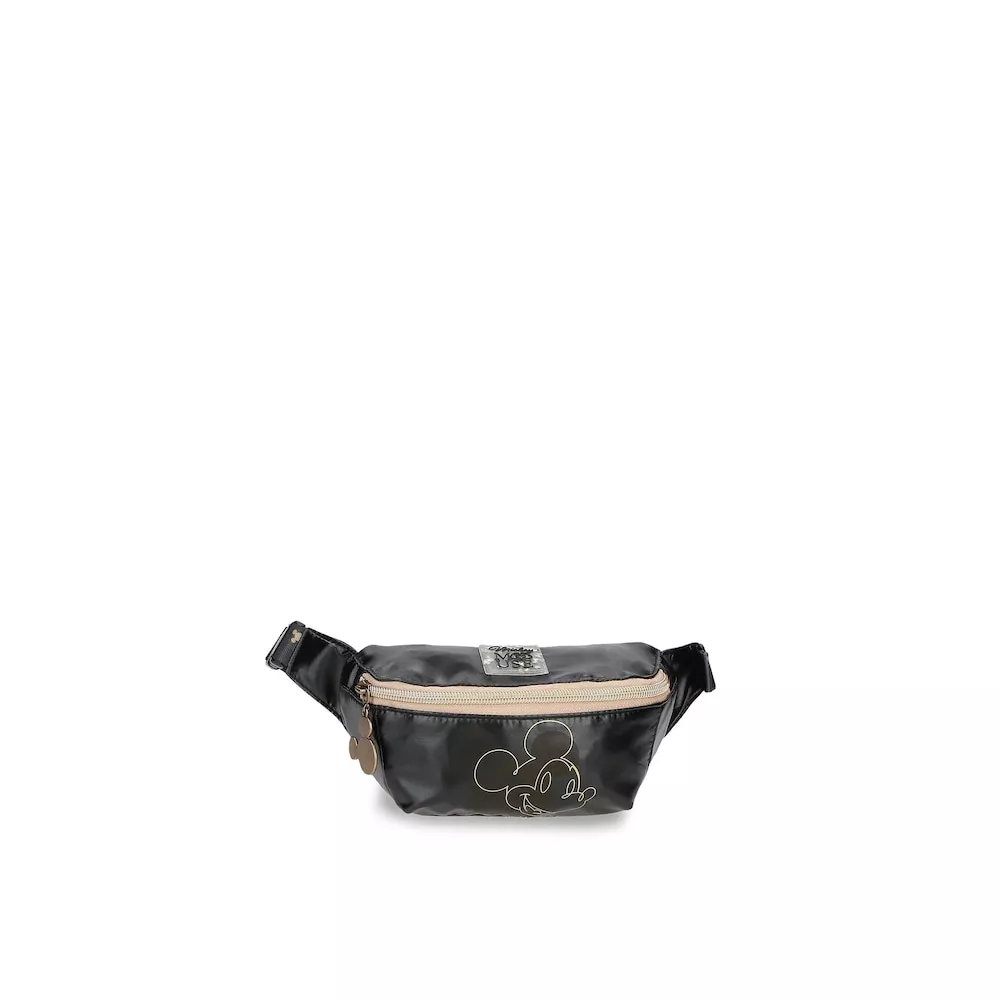 Disney - Riñonera Mickey Outline Con Corrrea Ajustable Y Bolsillos Interiores Negro En Oferta Disney - Riñonera Mickey Outline Con Corrrea Ajustable Y Bolsillos Interiores Negro Barato