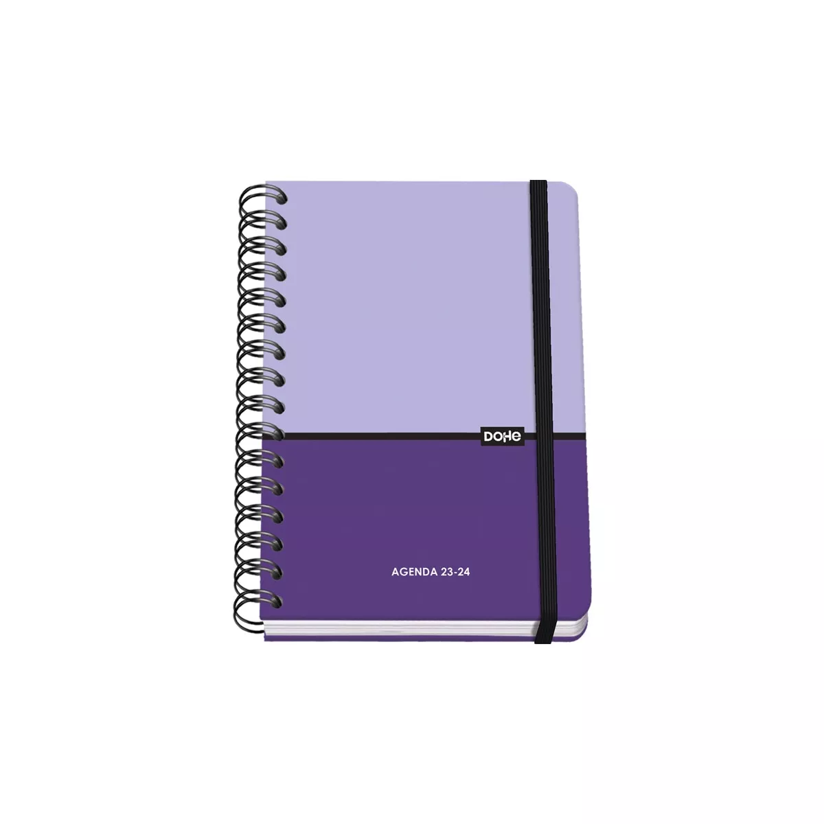 Dohe - Agenda Escolar A5 Espiral Semana Vista Duo Morado Bilingüe barato