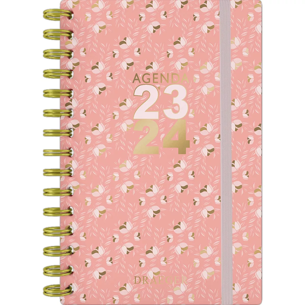 Draeger - Agenda 2023-2024 (16 Meses) Estampado Rosa Castellano En Oferta Draeger - Agenda 2023-2024 (16 Meses) Estampado Rosa Castellano Barato