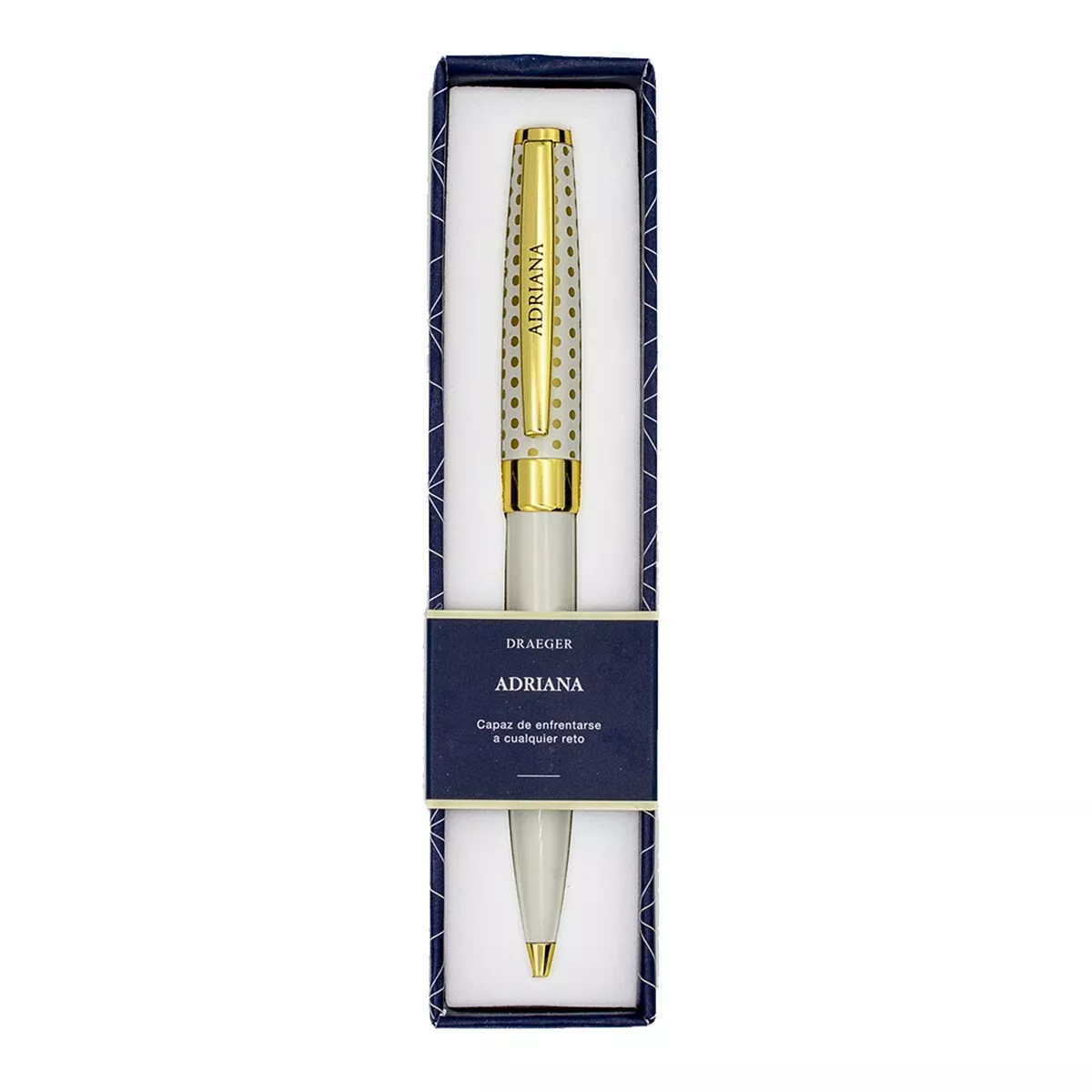 Draeger - Bolígrafo Adriana Blanco Y Oro En Oferta Draeger - Bolígrafo Adriana Blanco Y Oro Barato