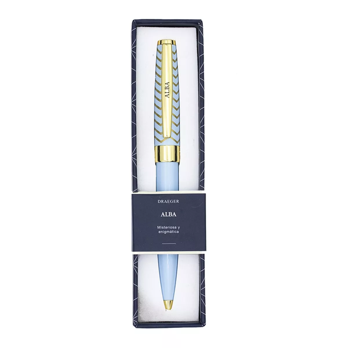 Draeger - Bolígrafo Alba Azul Claro Y Oro barato