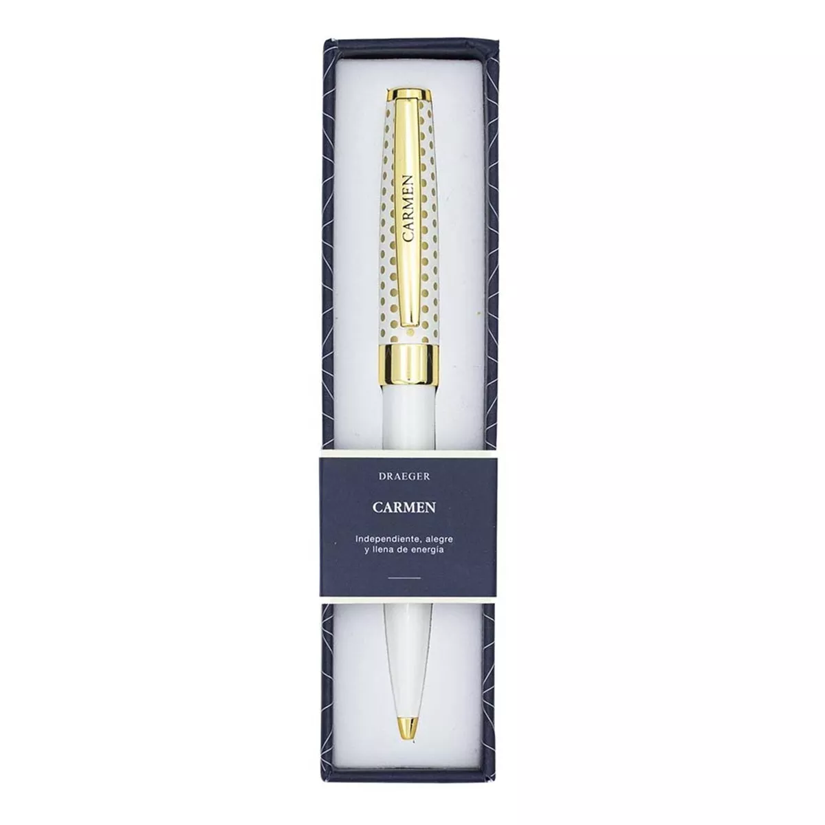 Draeger - Bolígrafo Carmen Blanco Y Oro barato