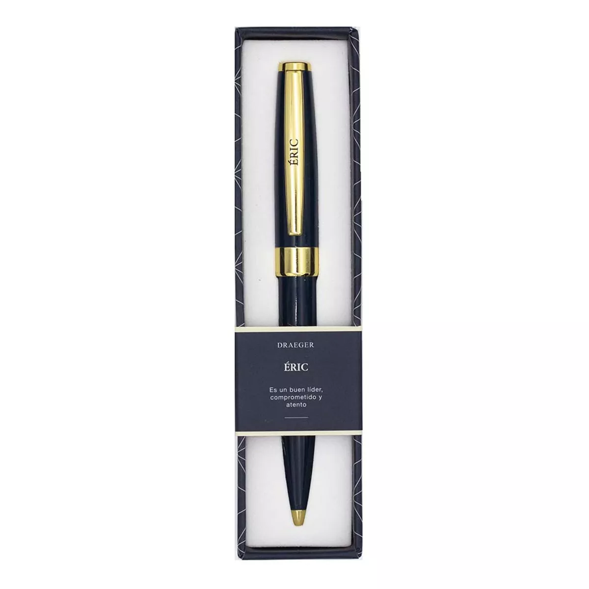 Draeger - Bolígrafo Personalizado Éric Azul Marino barato