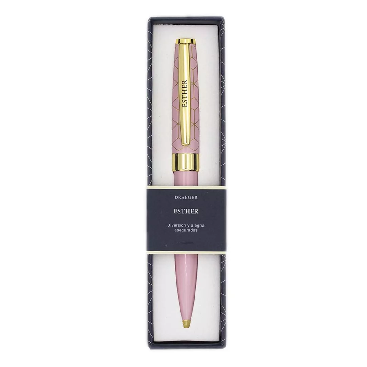 Draeger - Bolígrafo Personalizado Esther Rosa Y Oro barato