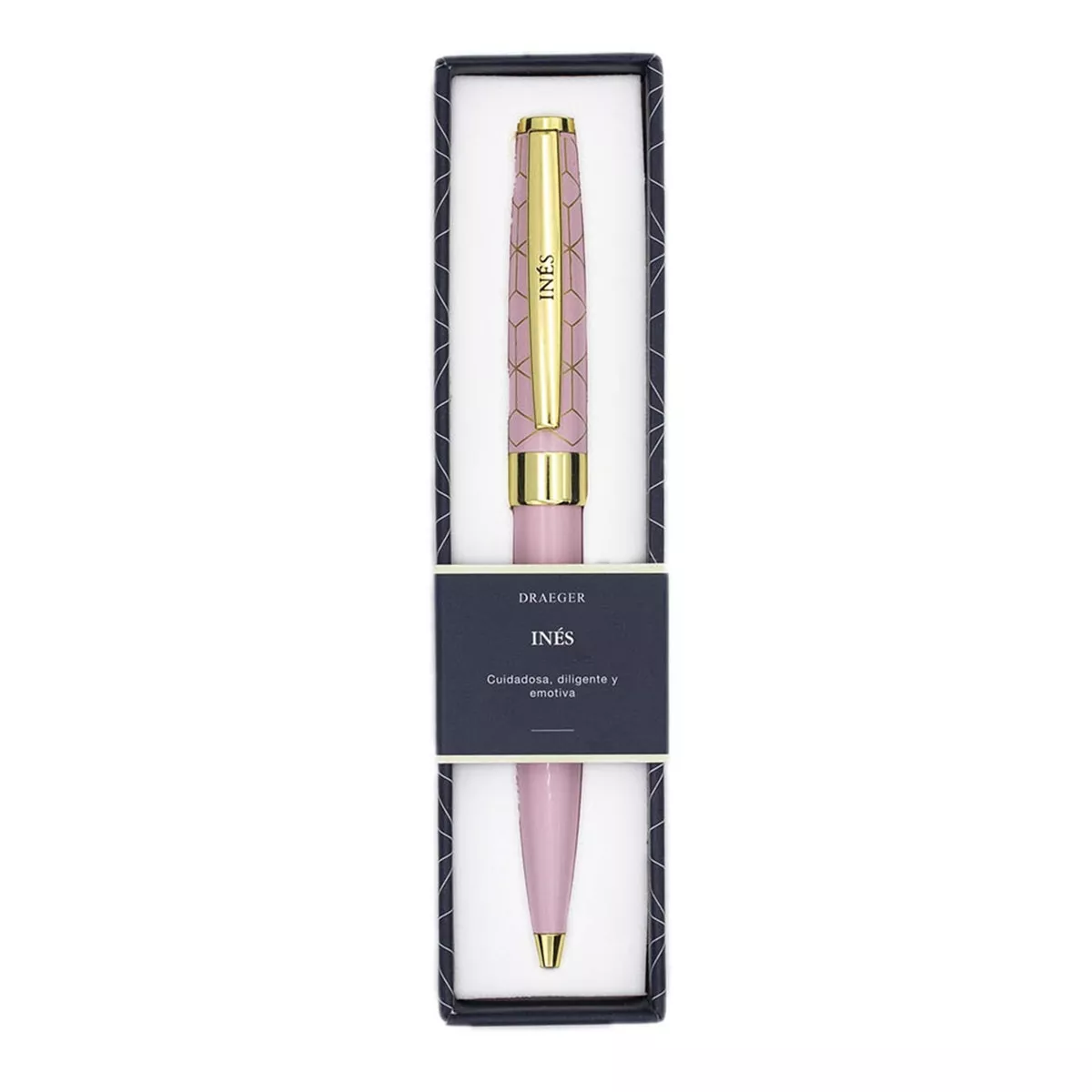 Draeger - Bolígrafo Personalizado Inés Rosa Y Oro barato