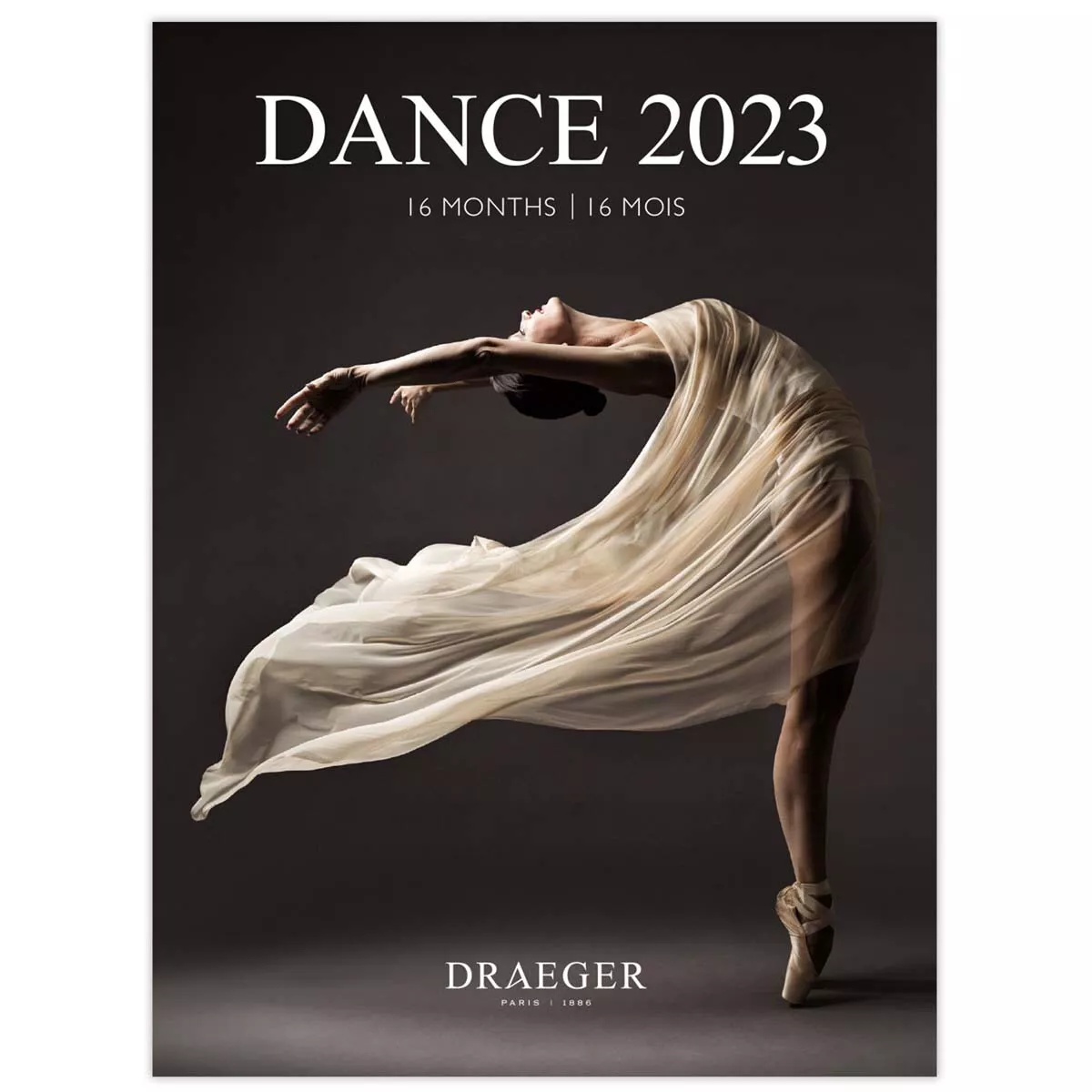 Draeger - Calendario 2023 16 Meses Mes Vista (Septiembre-Diciembre) Mes Vista Por Página Con Motivos De Danza barato