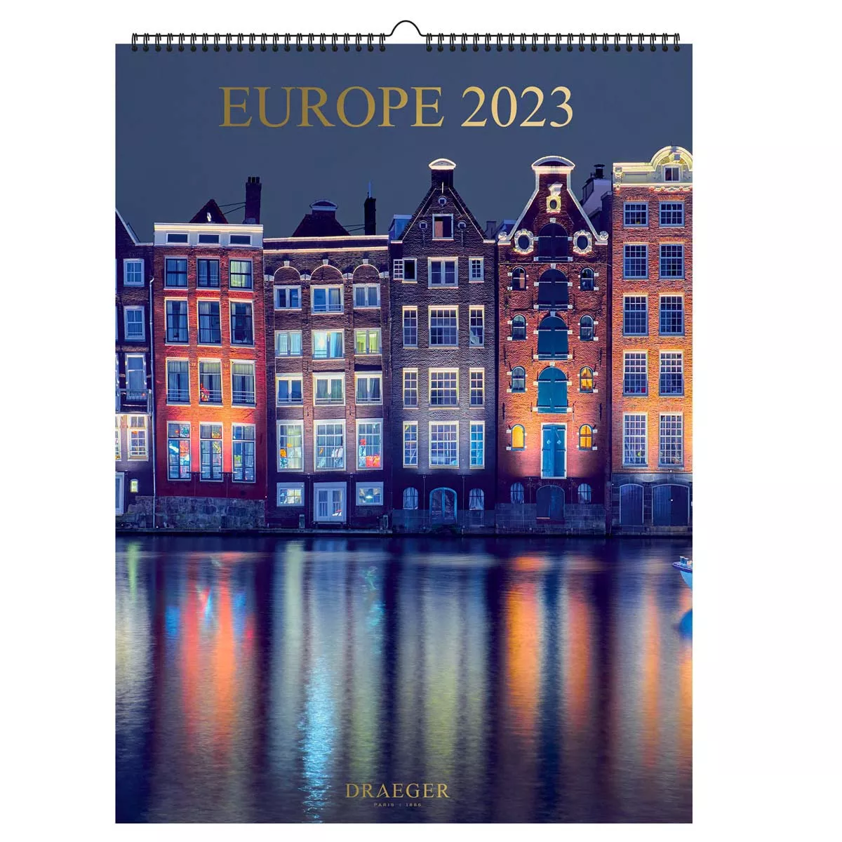 Draeger - Calendario Decoración 2023 12 Meses Mes Vista Por Página Con Motivos De Europa barato