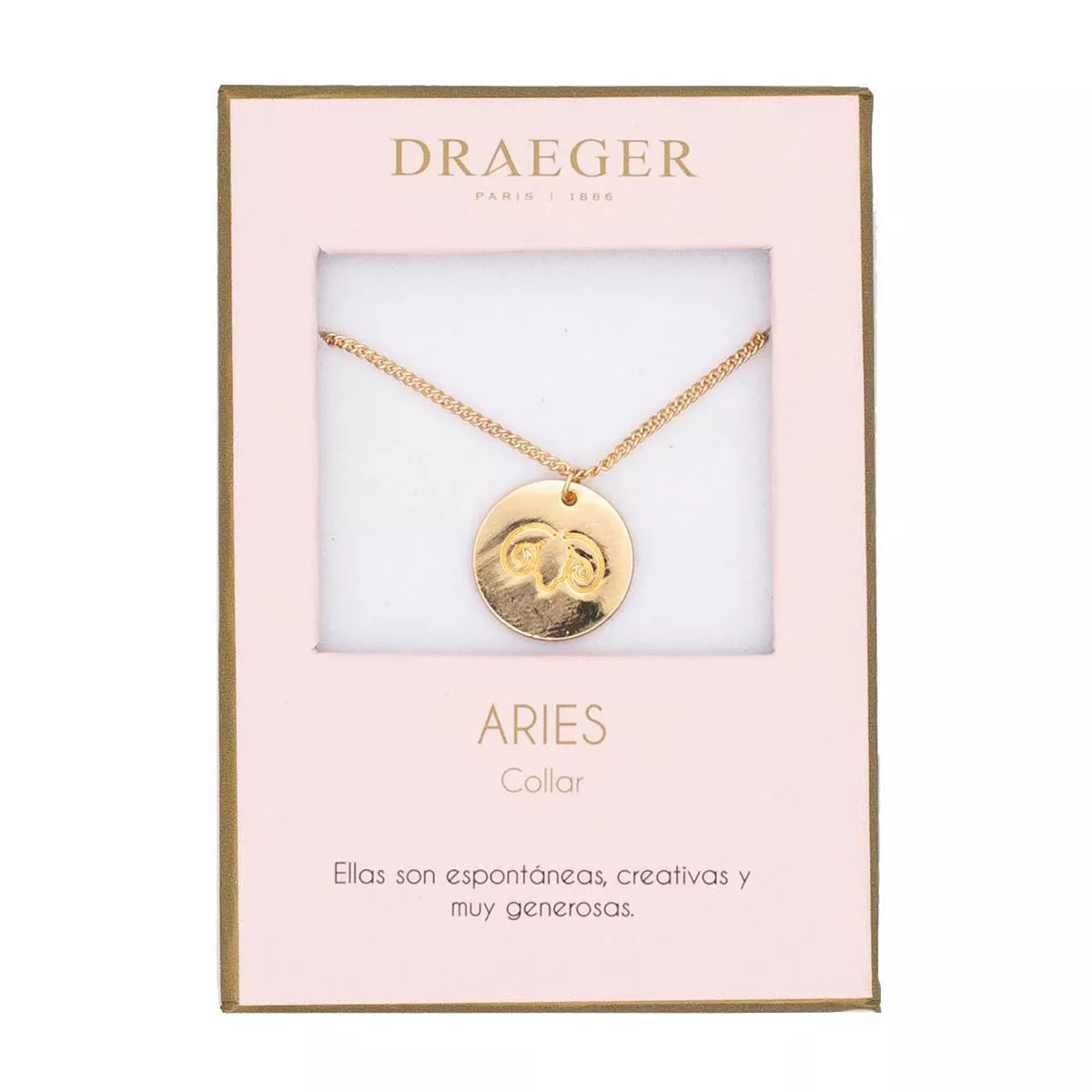 Draeger - Collar Aries Sin Níquel Dorado barato