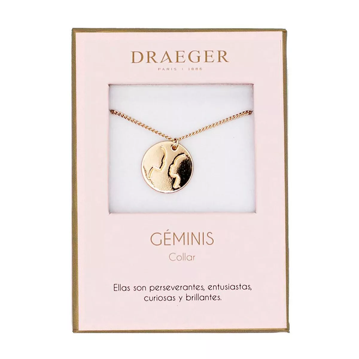 Draeger - Collar Géminis Sin Níquel Dorado En Oferta Draeger - Collar Géminis Sin Níquel Dorado Barato
