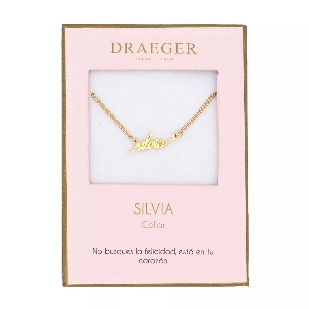 Draeger - Collar Silvia Sin Níquel Dorado barato