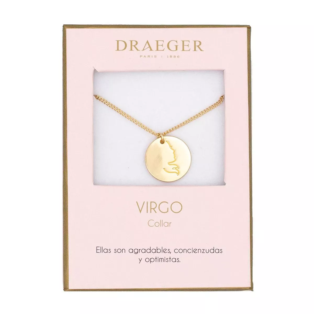 Draeger - Collar Virgo Sin Níquel Dorado En Oferta Draeger - Collar Virgo Sin Níquel Dorado Barato