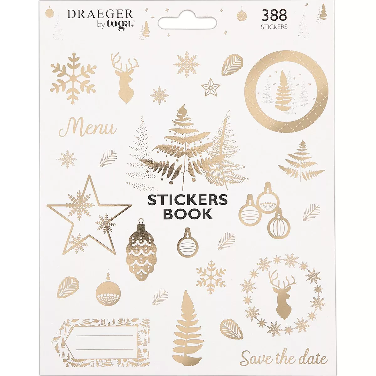 Draeger - Cuaderno Con 388 Pegatinas Navideñas By Toga Doradas En Oferta Draeger - Cuaderno Con 388 Pegatinas Navideñas By Toga Doradas Barato