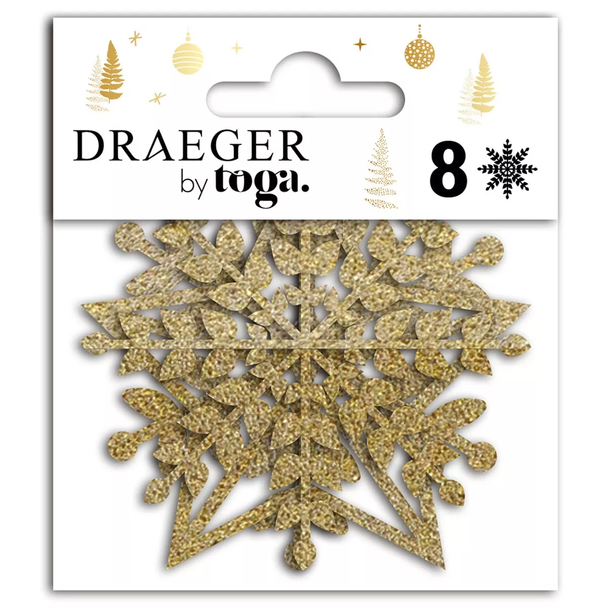 Draeger - Pack De 8 Unidades De Adornos Troquelados Estrella Oro En Oferta Draeger - Pack De 8 Unidades De Adornos Troquelados Estrella Oro Barato
