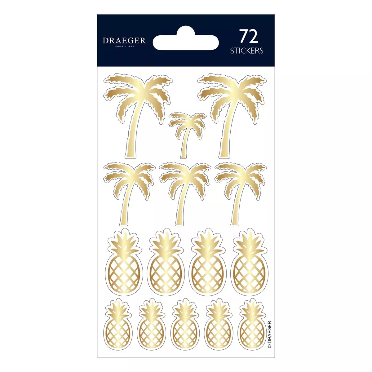 Draeger - Sticker 15 Pegatinas Pvc Piñas Y Palmeras Dorado En Oferta Draeger - Sticker 15 Pegatinas Pvc Piñas Y Palmeras Dorado Barato